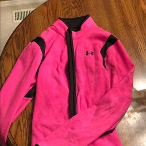Pink under armor jacket
